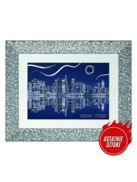 *Ekskluzywny, duży obraz z ramą NOWY JORK 5511/1, 80x65