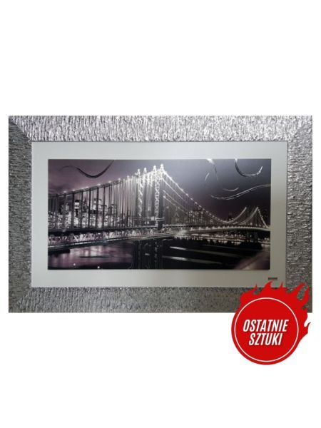 *Ekskluzywny, duży obraz z ramą Most Manhattan 5511/5, 104x65