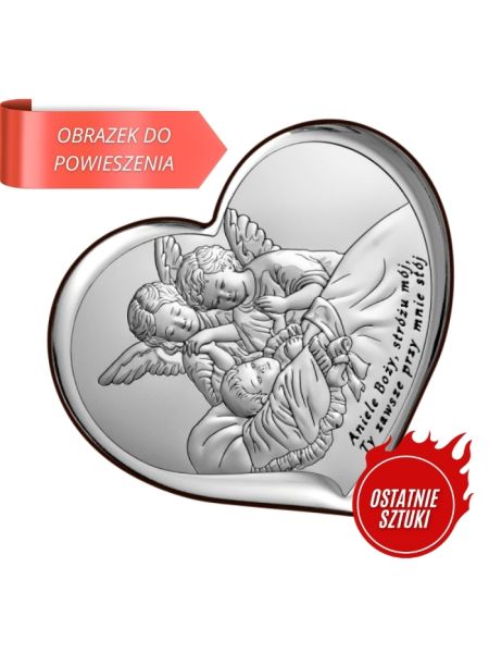 *Obrazek Aniołki nad dzieciątkiem 6676S/1U (DO POWIESZENIA), 8x7