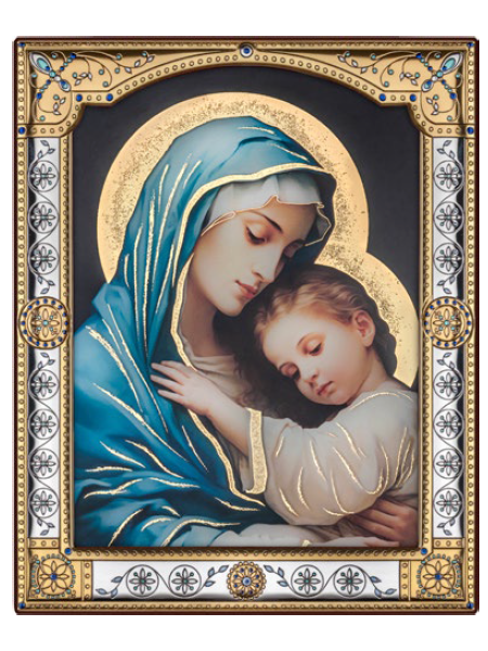 Ikona Madonna z dzieciątkiem CU007/3, 24x29
