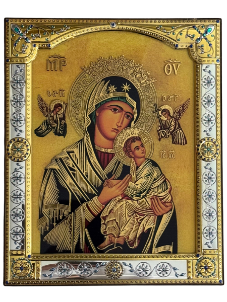 Ikona Matka Boża z dzieciątkiem CU011/1, 12x14
