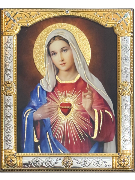 Ikona Serce Maryi CU013/2, 17x21