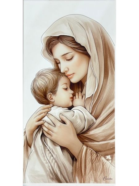 Madonna z Dzieciątkiem CU106/5S, 22x44