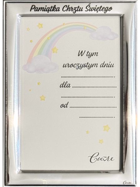 Ramka Pamiątka Chrztu Świętego CU302/10, 10x15
