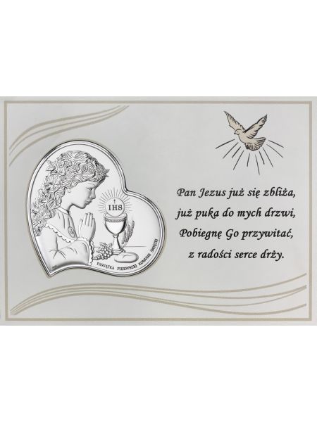 PANEL PAMIĄTKA PIERWSZEJ KOMUNII ŚWIĘTEJ DS08/03/1A, 18x13 @