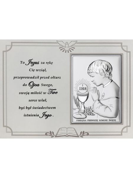 PANEL PAMIĄTKA PIERWSZEJ KOMUNII ŚWIĘTEJ DS08/04/1O, 18x13 @