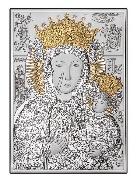Obrazek Matka Boża Częstochowska ZE ZŁOCENIEM DS13/3XO, 15x21 @