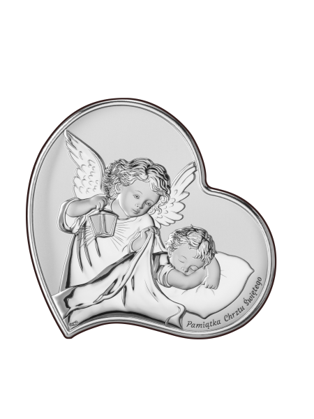 Obrazek Aniołek z latarenką nad dzieciątkiem DS17/3, 17x16 @