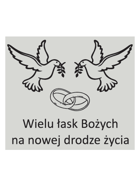 Grawer Pamiątka Ślubu GR4, 6x4