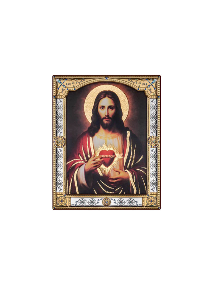 Ikona Serce Jezusa CU006/2, 17x21