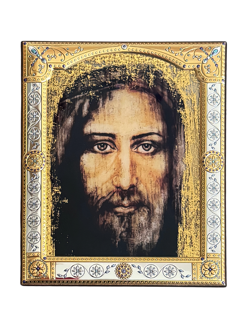 Ikona Oblicze Jezusa Chrystusa Całun CU009/1, 12x14