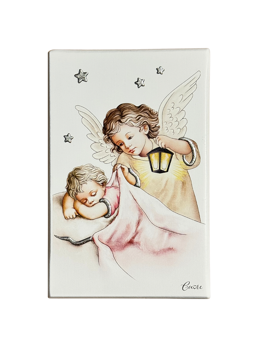 Aniołek z Latarenką CU124/3R, 17x23