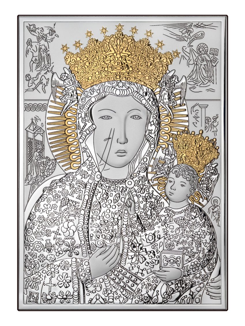 Obrazek Matka Boża Częstochowska ZE ZŁOCENIEM DS13/3XO, 15x21 @
