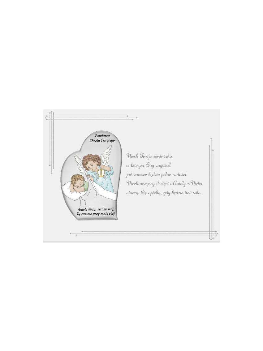Obrazek Aniołek z latarenką W KOLORZE NA PANELU DS223FN/1CC, 18x13 @