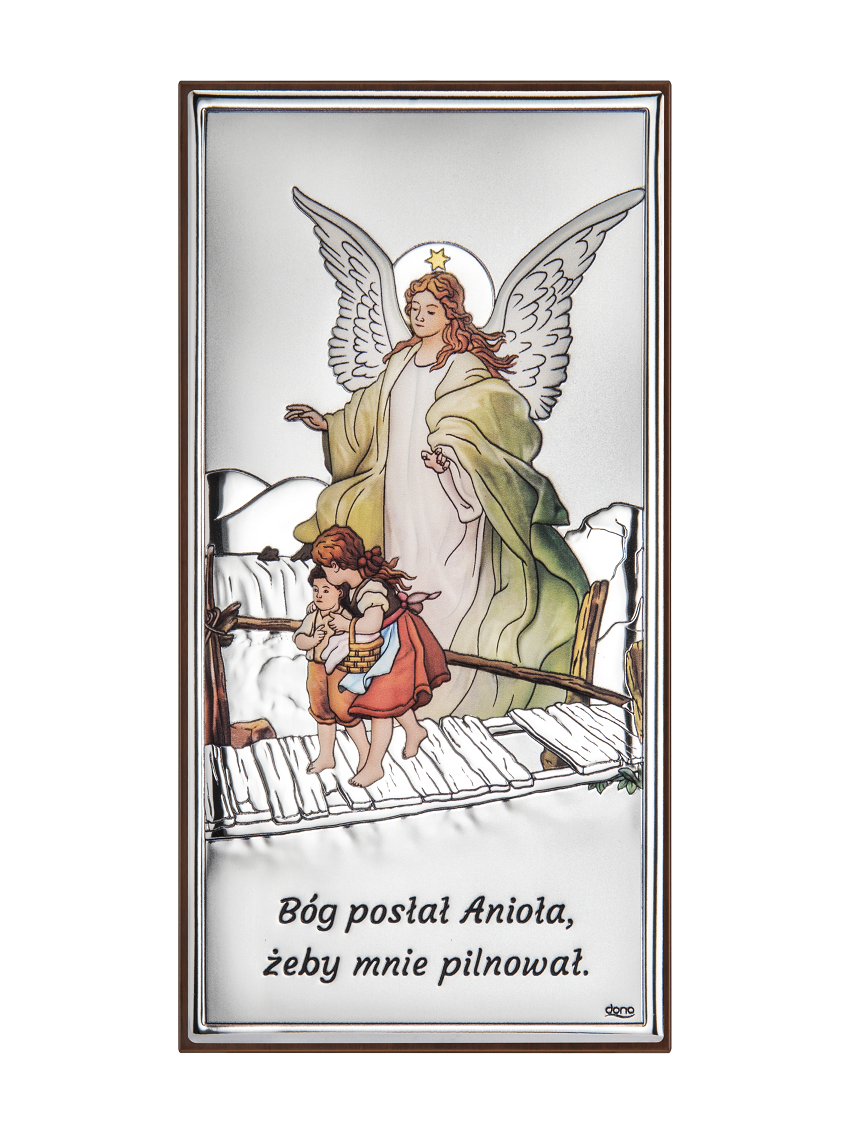 Obrazek Anioł na kładce KOLOROWY DS44