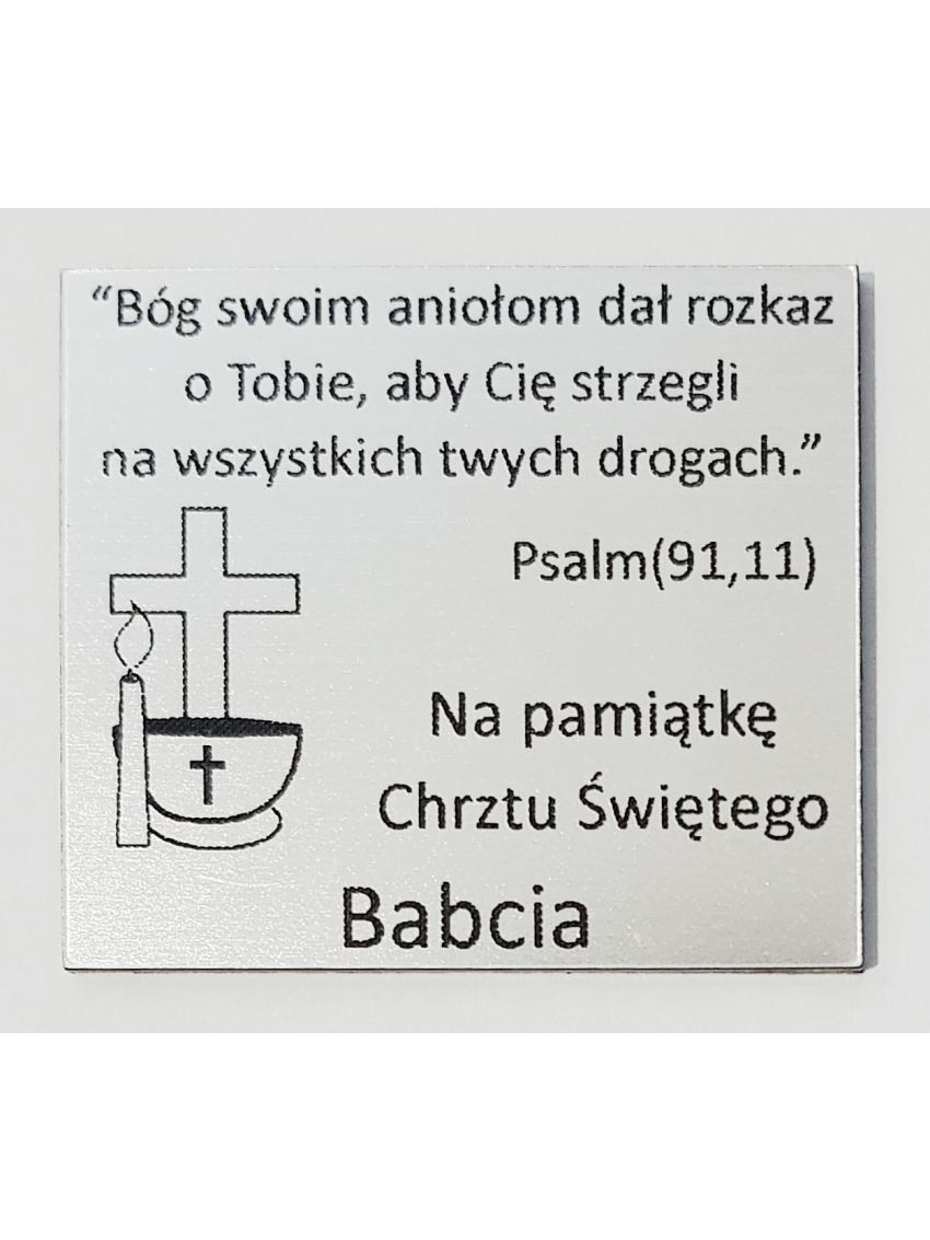 Grawer Pamiątka Chrztu Świętego GR1D, 6x4