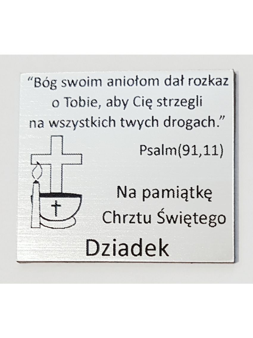Grawer Pamiątka Chrztu Świętego GR1E, 6x4